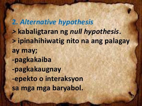 halimbawa ng haypotesis sa pananaliksik